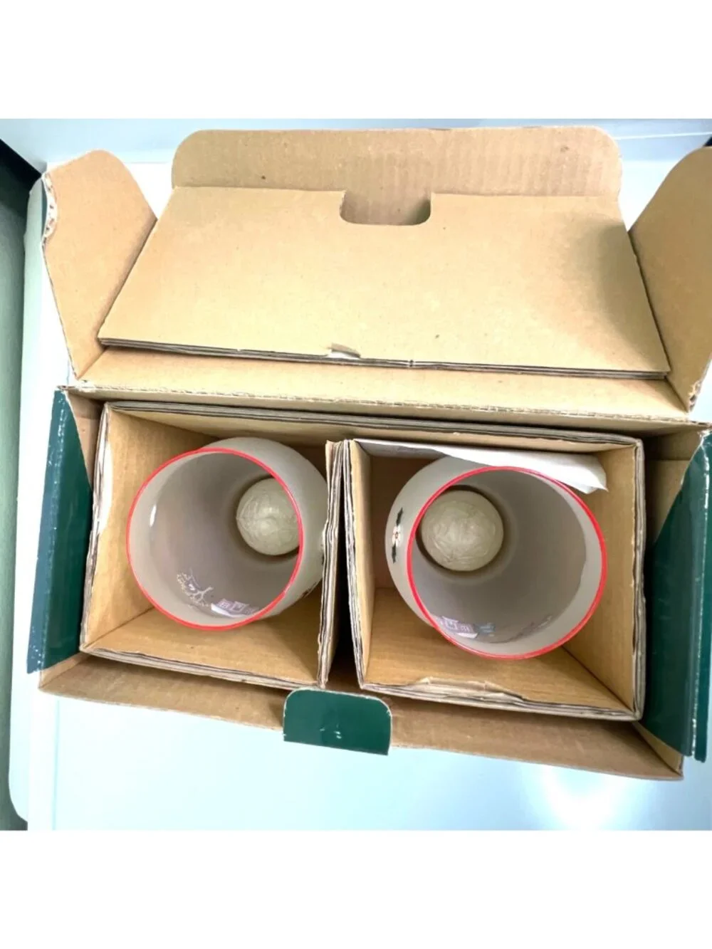 Vintage Pfaltzgraff Perennials Snow Village Frosted Floating Candle Holders NIB